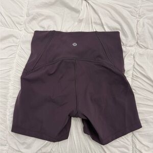 lululemon biker shorts 4inch 
color purple
size 4